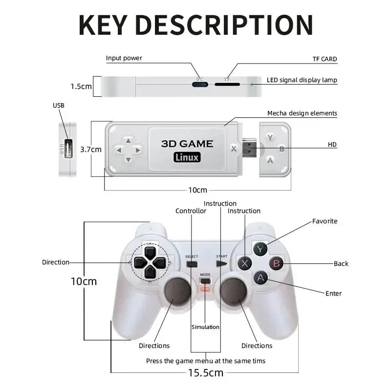 Y6 Retro Game Stick