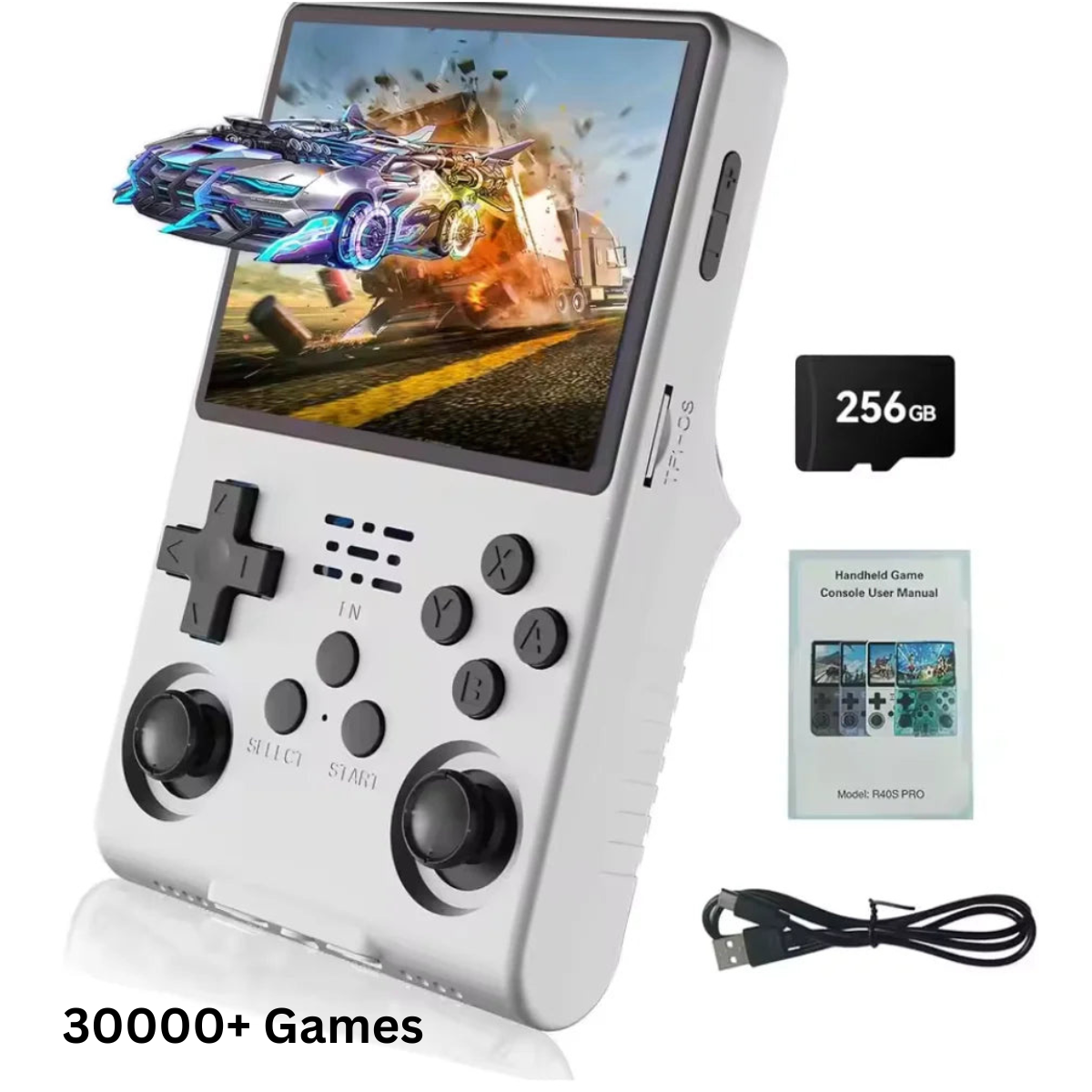 R40S Pro portable handheld gaming console