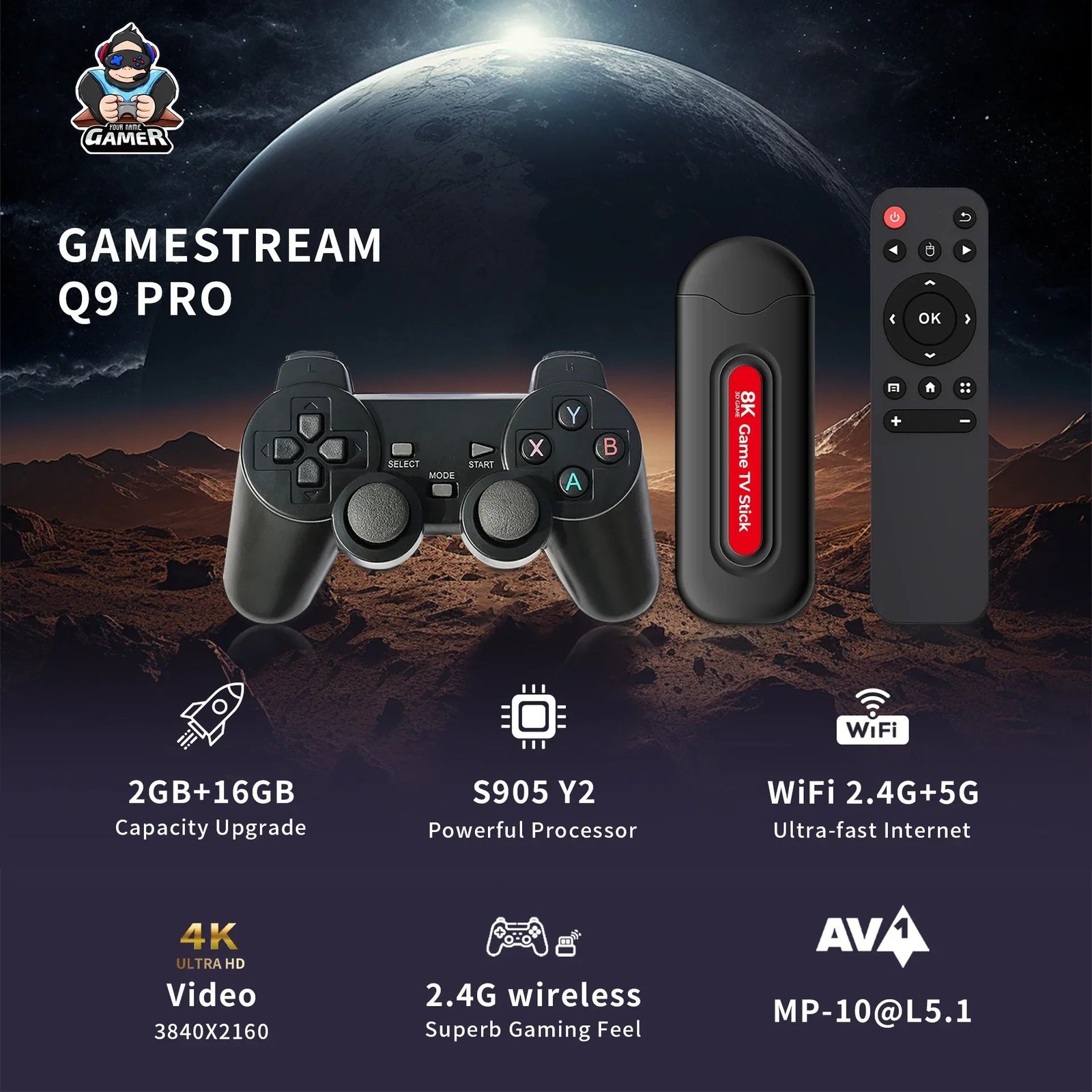 Q9 pro game tv stick - Image 3