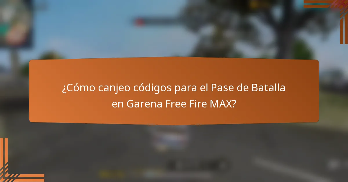 ¿Cómo canjeo códigos para el Pase de Batalla en Garena Free Fire MAX?