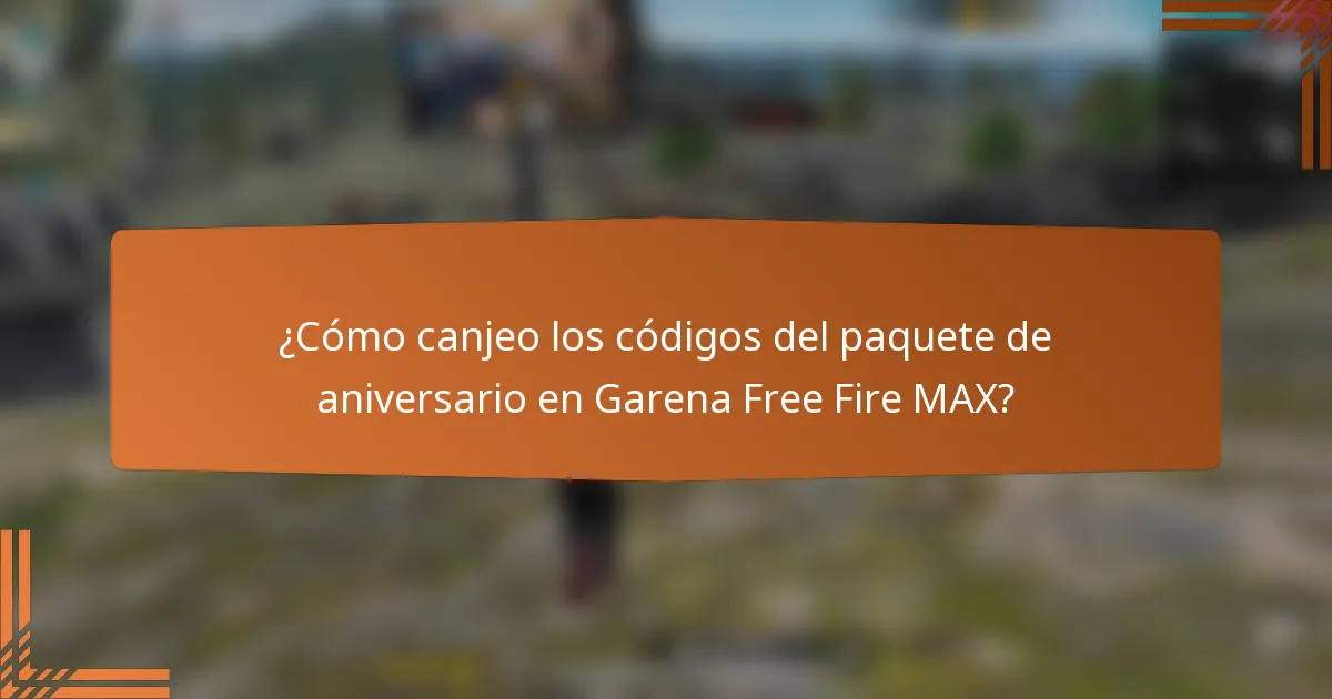 ¿Cómo canjeo los códigos del paquete de aniversario en Garena Free Fire MAX?
