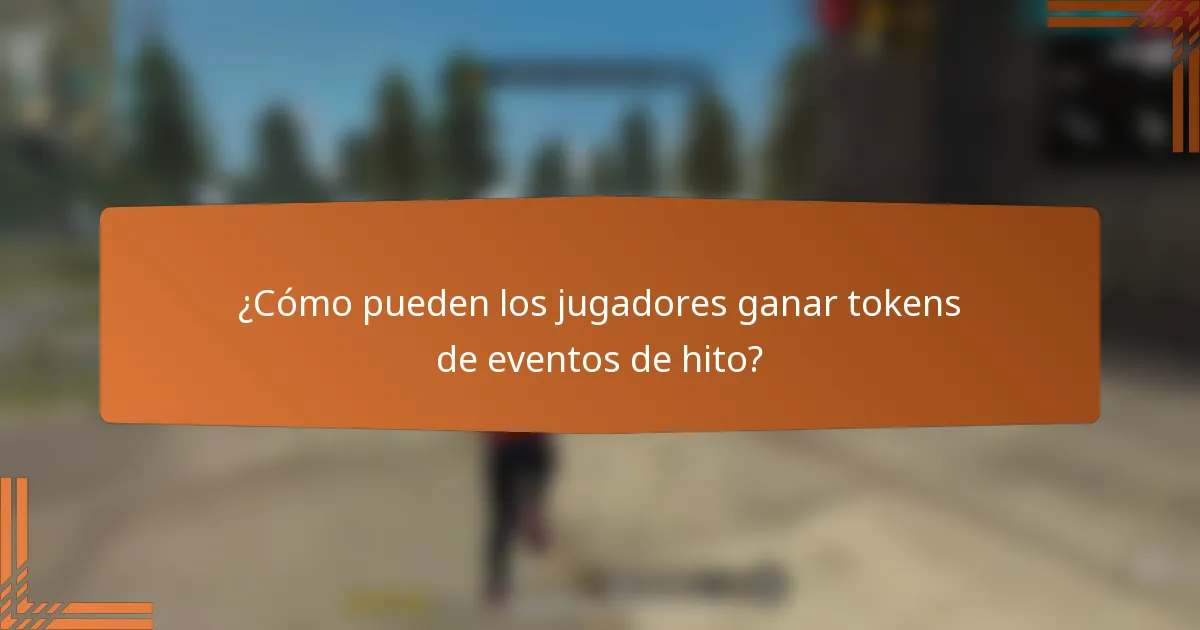 ¿Cómo pueden los jugadores ganar tokens de eventos de hito?