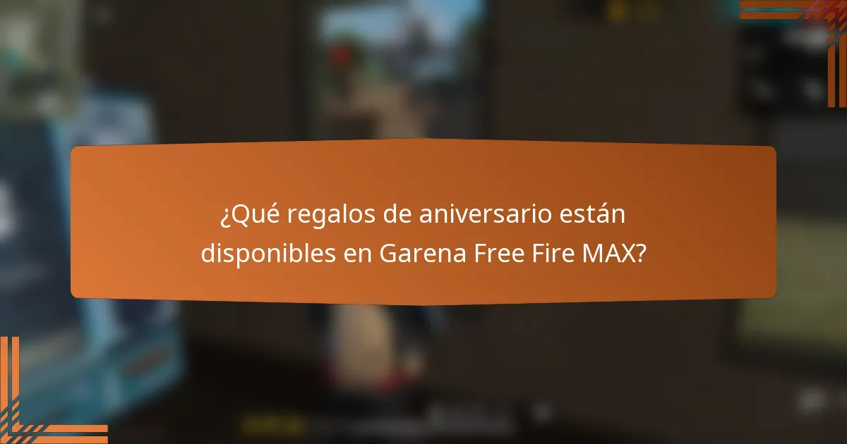 ¿Qué regalos de aniversario están disponibles en Garena Free Fire MAX?